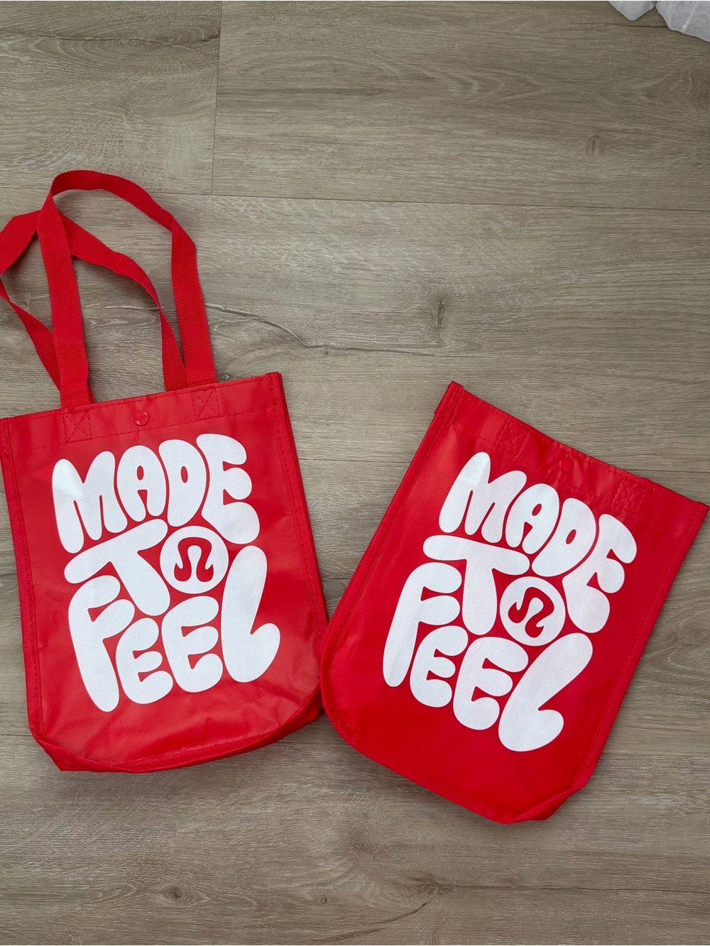 Lululemon Red Bundle Tote Bag